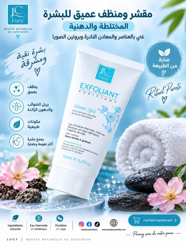 المقشر المنقي للبشرة المختلطة والدهنية (Exfoliant Purifiant - Home Spa)