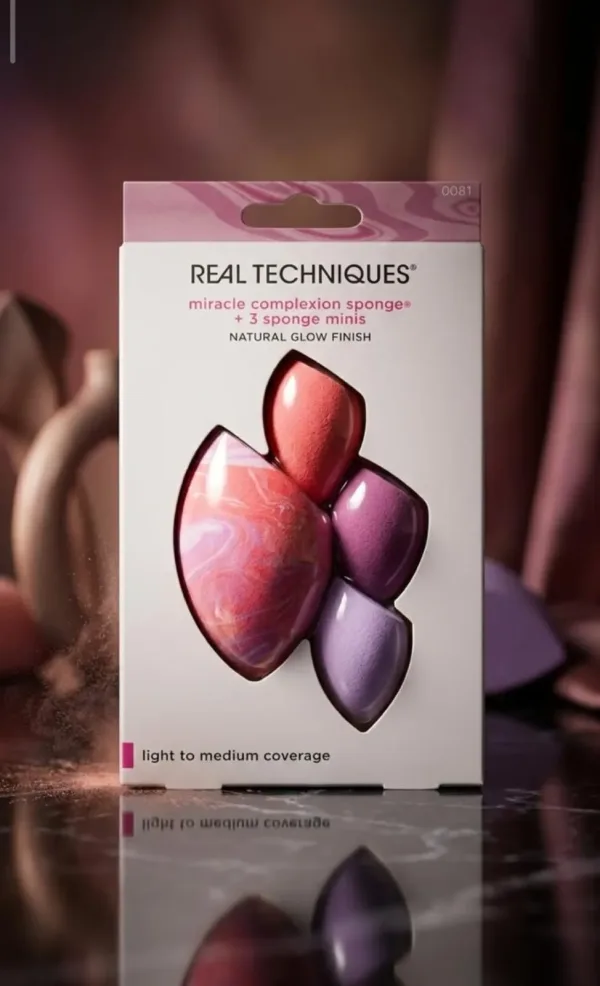 Real Techniques Éponge Miracle Complexion + 3 Mini-éponges